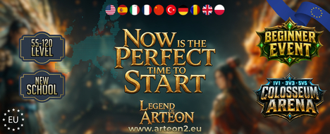 Legend Of Arteon International - Metin2 PvP Server Banner | Newschool | Max Lv 120