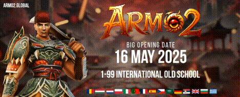 Armo Global 1-99 Oldschool - Metin2 PvP Server Banner | Official-Like | Max Lv 99