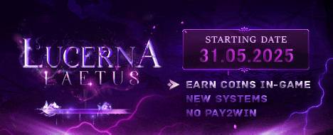 Lucerna.to - Laetus | International Newschool - Metin2 PvP Server Banner | Official-Like | Max Lv 120