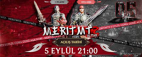 🎉 Meritmt2 Grand Opening! [ - 05.09.2025 - ] - Metin2 PvP Server Banner | Official-Like | Max Lv 99