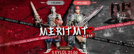 Meritmt2 1-99 NewSchool Server - Metin2 PvP Server Banner | Newschool | Max Lv 99