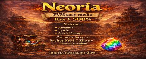 Neoria - Metin2 PvP Server Banner | Official-Like | Max Lv 120