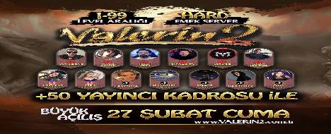 Valerin2 | 1–99 Hardschool | +50 PARTNER VE - Metin2 PvP Server Banner | Oldschool | Max Lv 99