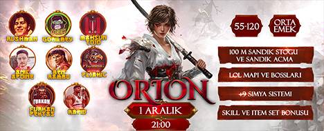 Orion2 55-120 New School Server - Metin2 PvP Server Banner | Official-Like | Max Lv 120